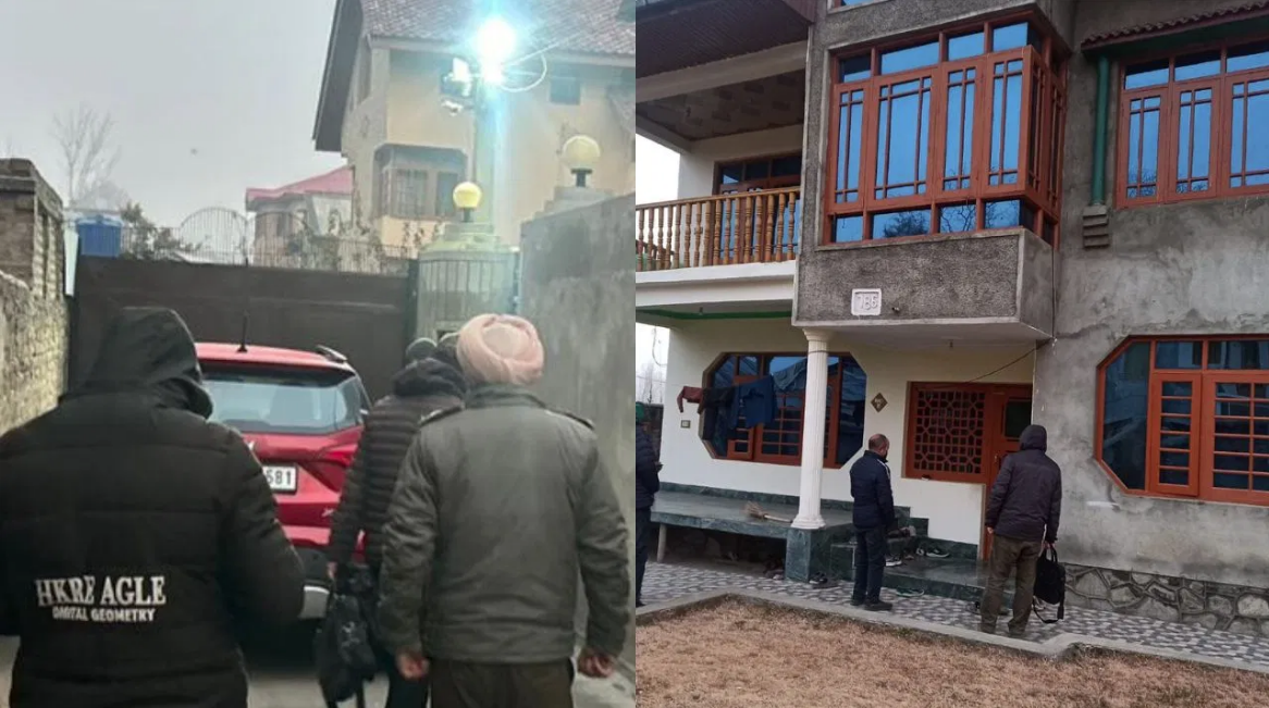 જમ્મુ-કાશ્મીરમાં આતંકવાદ સંબંધિત કેસમાં કાઉન્ટર-ઈન્ટેલિજન્સના 12 સ્થળોએ  દરોડા