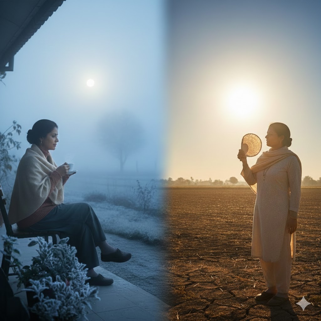 ગુજરાતમાં બેવડી ઋતુનો અનુભવ: સવારે ઠંડી, બપોરે ગરમી!