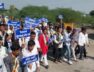 Tharad, protest on bad highway