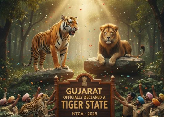 NTCA દ્વારા ગુજરાતને સત્તાવાર રીતે ટાઇગર સ્ટેટ જાહેર કરાયું