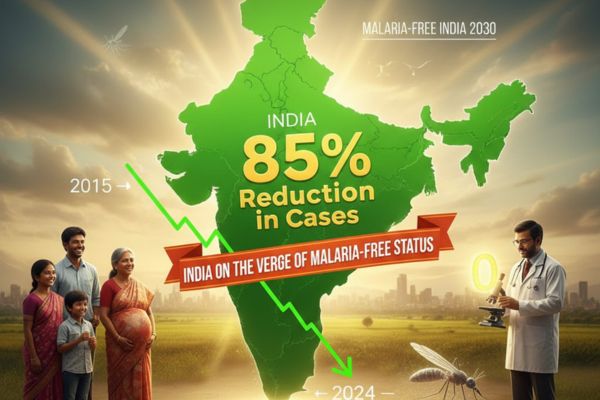 મેલેરિયા મુક્તિના આરે ભારત: 10 વર્ષમાં કેસોમાં 85 ટકાનો ઘટાડો