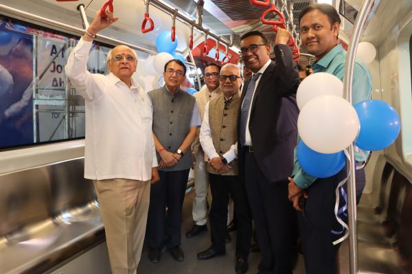 Ahmedabad gets its first “Make in India” metro train