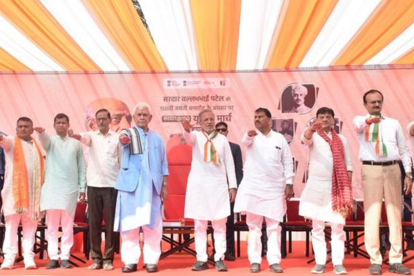 Sardar unity march, Vadodara - LG Manoj Sinha