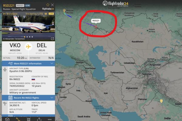 પ્રમુખ પુતિન ઉડી રહ્યા હતા ત્યારે જમીન પરથી 20,000 લોકો તેમના પ્લેનને ટ્રેક કરી રહ્યા હતા! જાણો શું છે ઘટના?