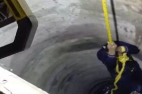 fell into the well, rescued