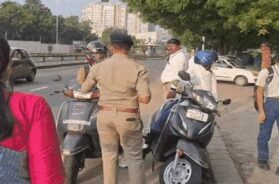 traffice police checking