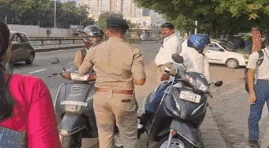 traffice police checking