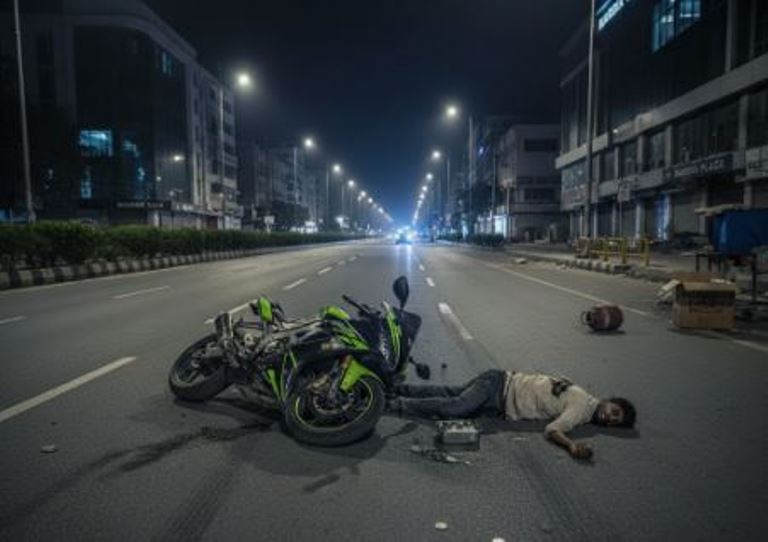 અમદાવાદ: સી.જી. રોડ પર સ્પીડના શોખે માસૂમનો જીવ લીધો, સ્પોર્ટ્સ બાઈકે શ્રમિક યુવકને કચડ્યો
