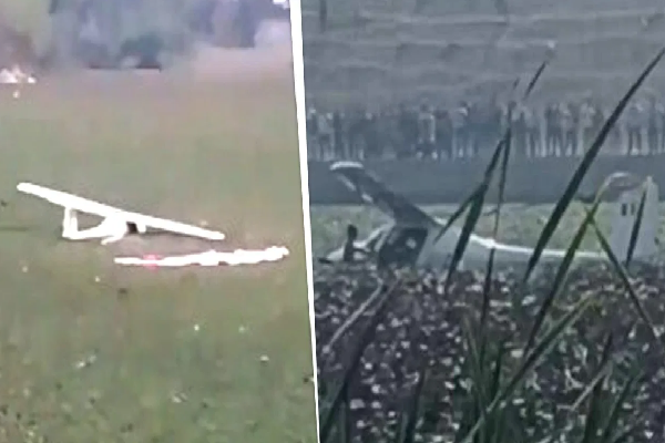 પ્રયાગરાજમાં સેનાનું તાલીમી વિમાન તળાવમાં ખાબક્યું: બંને પાયલોટ સુરક્ષિત