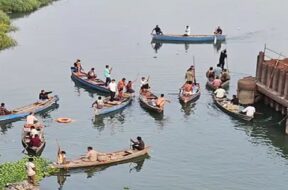 Bullet train bridge, Accident