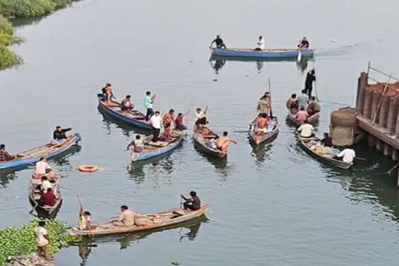 Bullet train bridge, Accident