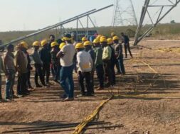 Ele, poles, Agricultural land, protest