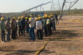Ele, poles, Agricultural land, protest
