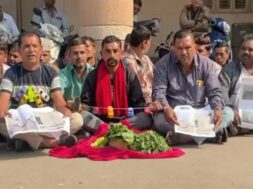Rajkot, vegetable traders protest