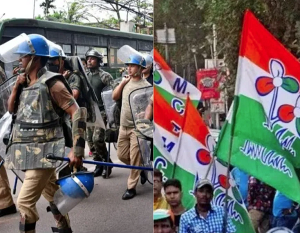 પશ્ચિમ બંગાળ: ભાજપ-TMCના કાર્યકરો વચ્ચે અથડામણ, પોલીસ બંદોબસ્ત ગોઠવાયો