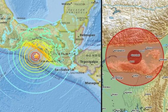 earthquake in the world including India
