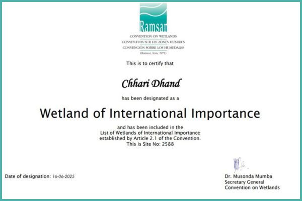 The Chhari-Dhandh Bird Sanctuary