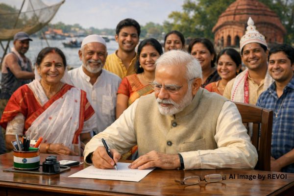 પીએમ નરેન્દ્ર મોદીએ પશ્ચિમ બંગાળના નાગરિકોને લખ્યો પત્રઃ જાણો શું કહ્યું?