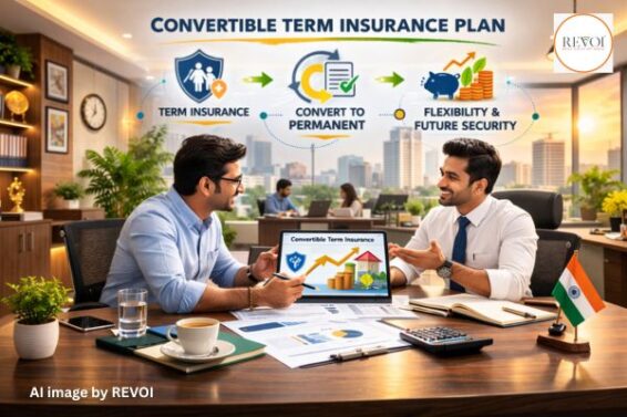 Convertible Term Insurance: “Protect Today, Build Tomorrow” AI image by REVOI