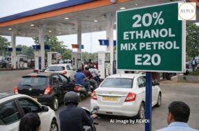 Petrol mixed with 20% ethanol