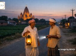 The lights of life.. in the light of a small torch- AI image by REVOI