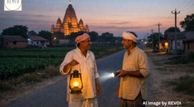 The lights of life.. in the light of a small torch- AI image by REVOI