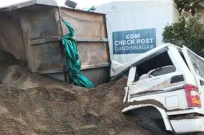 Accident, gandhinagar