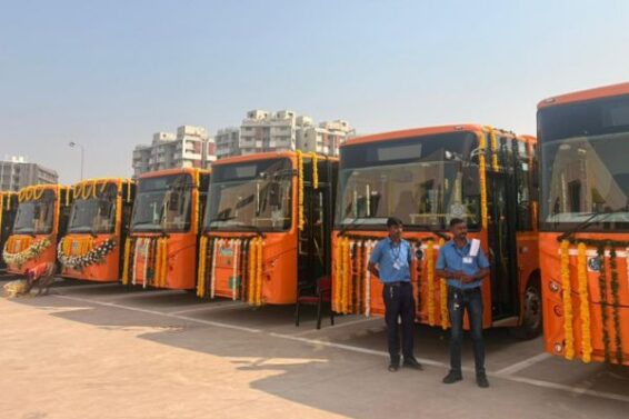 50 state-of-the-art electric buses inaugurated in Bhavnagar
