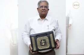 Finance Minister Kanubhai Desai