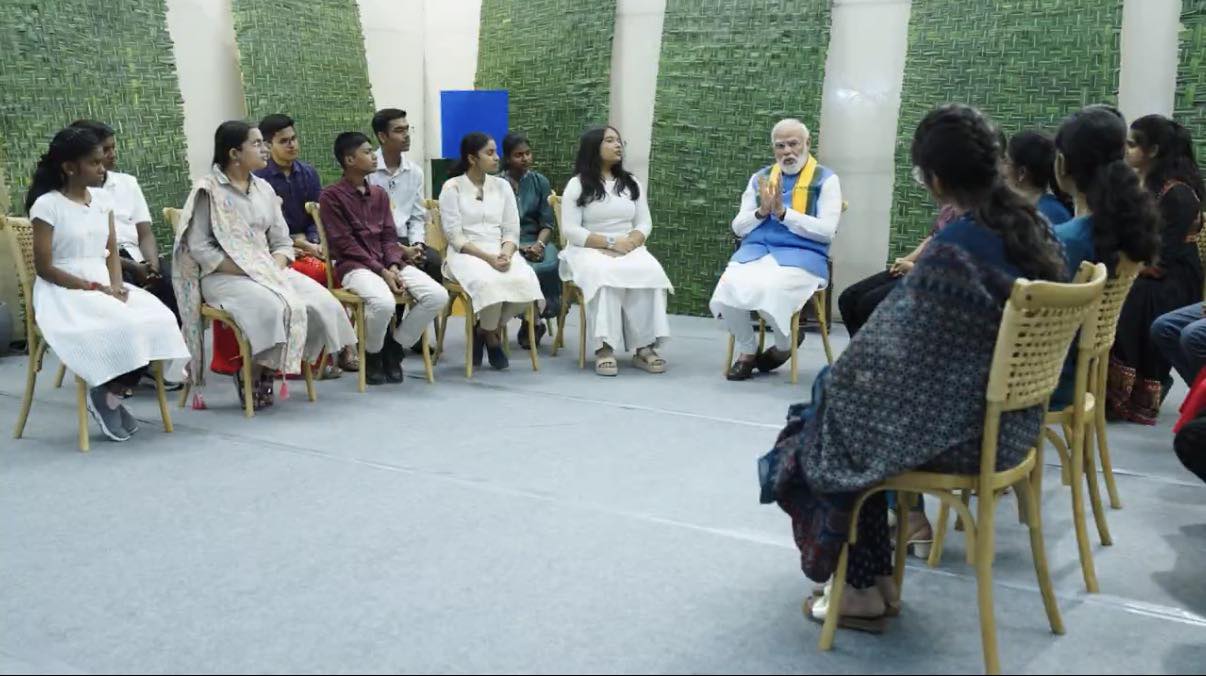 પરીક્ષા પે ચર્ચા: નરેન્દ્ર મોદીએ કોઈમ્બતુરના વિદ્યાર્થીઓ સાથે સંવાદ કર્યો
