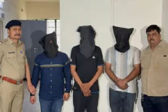 Three accused arrested for beating policeman