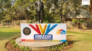 Commonwealth Games-2030 logo made from 1200 kg of waste kite string