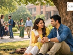 two college friends talking about their future after marriage – AI image by REVOI