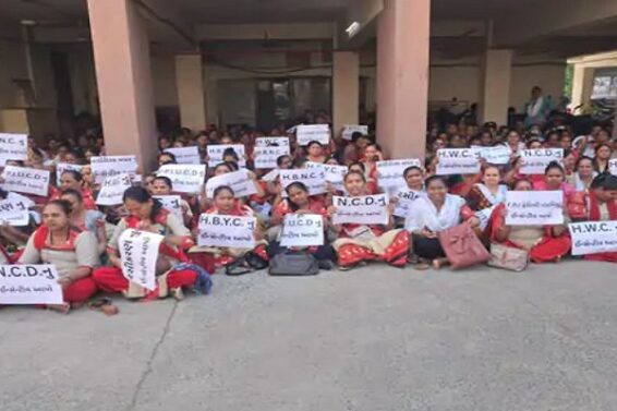 Aanganwadi worker’s, Rajkot