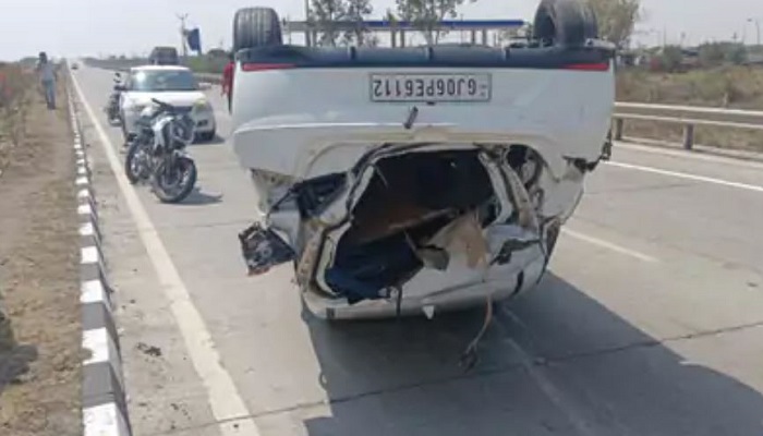 ભાવનગર-અમદાવાદ હાઈવે પર બે કાર વચ્ચે અકસ્માતમાં વૃદ્ધનું મોત, 5ને ઈજા