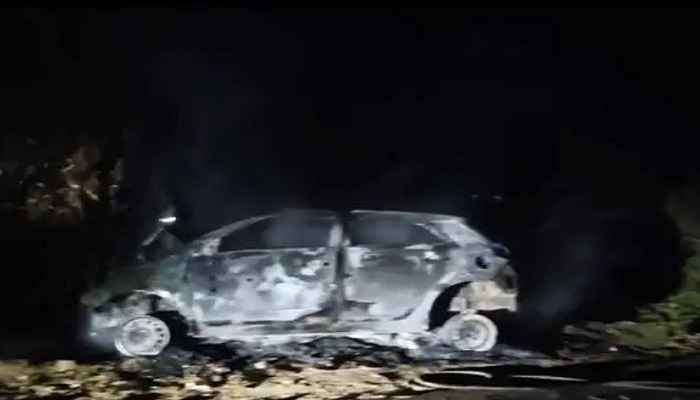 દાંતીવાડા નજીક પૂરઝડપે કાર ઝાડ સાથે અથડાતા લાગેલી આગમાં બેના મોત