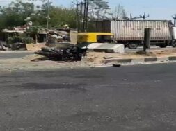 Accident, kheda highway