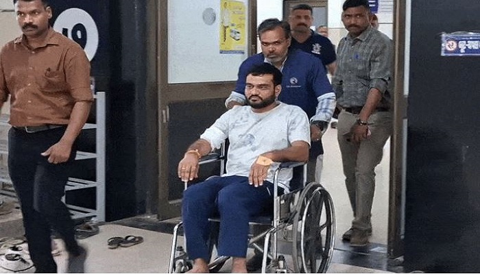 શામળાજી પાસે પોલીસ જાપ્તામાંથી ભાગવાનો પ્રયાસ કરતા આરોપી પર પોલીસનું ફાયરિંગ