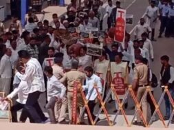 Gas cylinder shortage, Congress protest