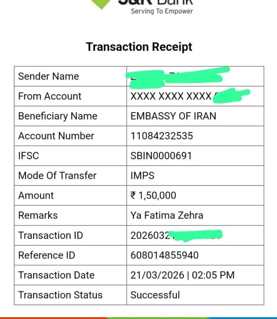 Kashmiris donate money, copper and bronze utensils, jewelry to help Iran