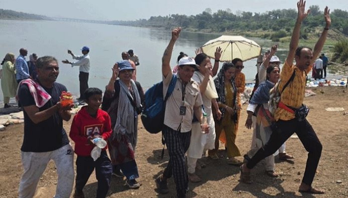 ઉત્તરવાહિની નર્મદા પરિક્રમાનો નર્મદે હર’ના જયઘોષ સાથે ભવ્ય પ્રારંભ