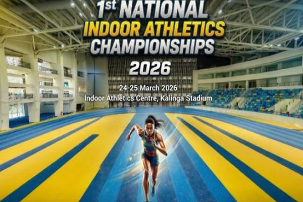 ઓડિશા: કલિંગા સ્ટેડિયમ ખાતે પ્રથમ રાષ્ટ્રીય ઇન્ડોર એથ્લેટિક્સ ચેમ્પિયનશિપ શરૂ થશે