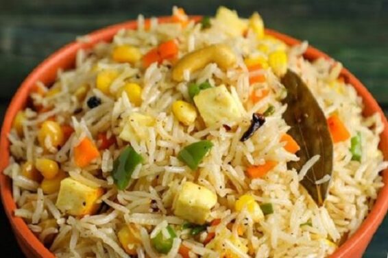 Paneer Corn Pulao