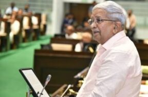 Finance Minister Kanubhai Desai