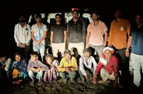 Workers resscued froam the rann of kutch