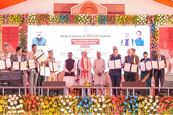 ગૃહમંત્રી અમિત શાહે ઓડિશામાં 3,770 કરોડ રૂપિયાના વિકાસ પ્રોજેક્ટ્સનું ઉદ્ઘાટન અને શિલાન્યાસ કર્યો