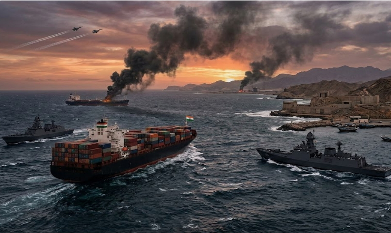 પશ્ચિમ એશિયામાં યુદ્ધને પગલે સમુદ્રી માર્ગો જોખમમાં મુકાતા ભારતના વેપારને વ્યાપક અસર