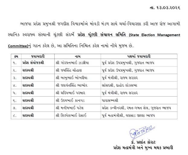 BJP forms regional coordination committee for local body elections