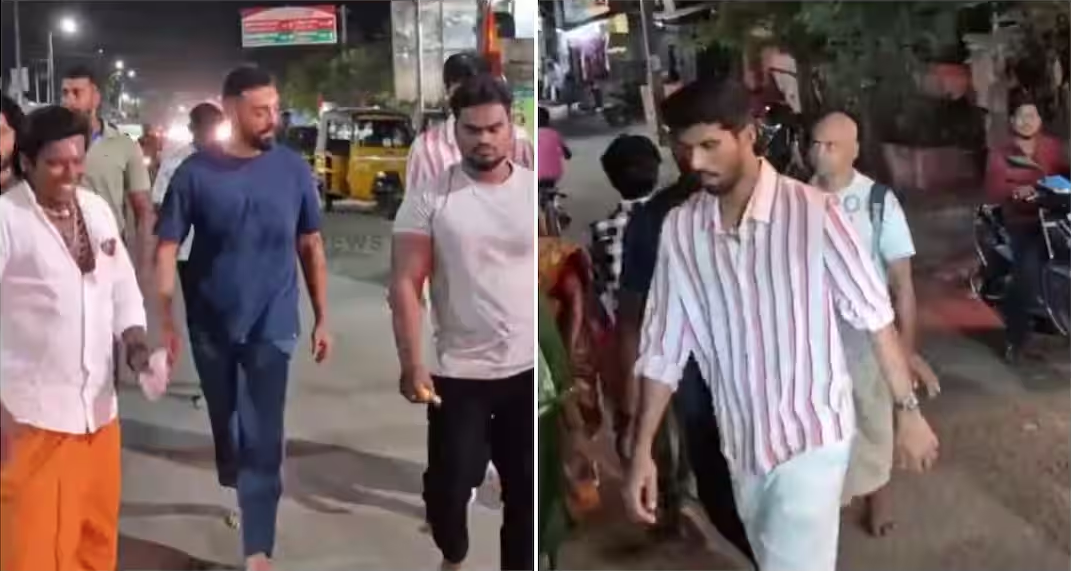 T20 વર્લ્ડ કપ જીત્યા બાદ ભારતીય ખેલાડીઓ શિવે શરણે: સુંદર-વરુણ ચક્રવર્તીએ ઉઘાડા પગે પરિક્રમા કરી