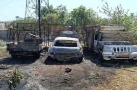 Karamsad, vehicles fire